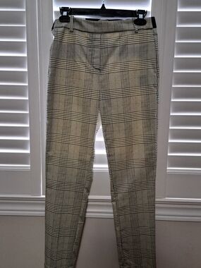 H&M Black & White Plaid Slacks